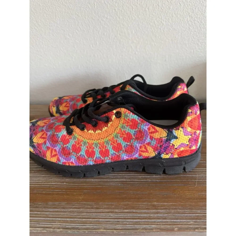 New Yes We vibe Sneakers Beautiful Vibrant Colors Ladies Sz 9 EU 40